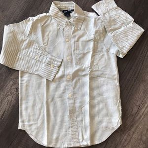 🆕GAP boys button down striped shirt